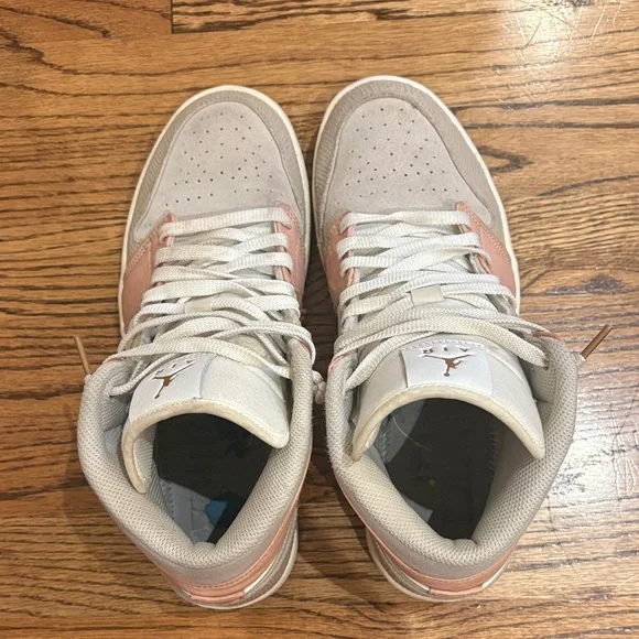 Jordan Women's Sneakers - Peach and Cream - Picture 5 of 6